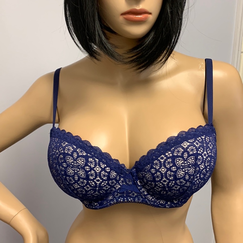 NWOT Dream Angels Victoria Secret Lined Demi Bra S 34DD